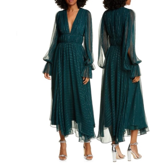 AMUR Metallic Stripe Long Sleeve Dress sz 4 NWT - Picture 6 of 17